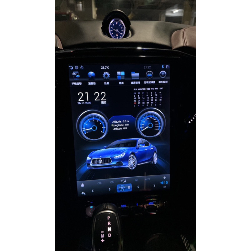 瑪莎拉蒂Maserati Ghibli 12.1吋螢幕安卓機CarPlay+8核4+64