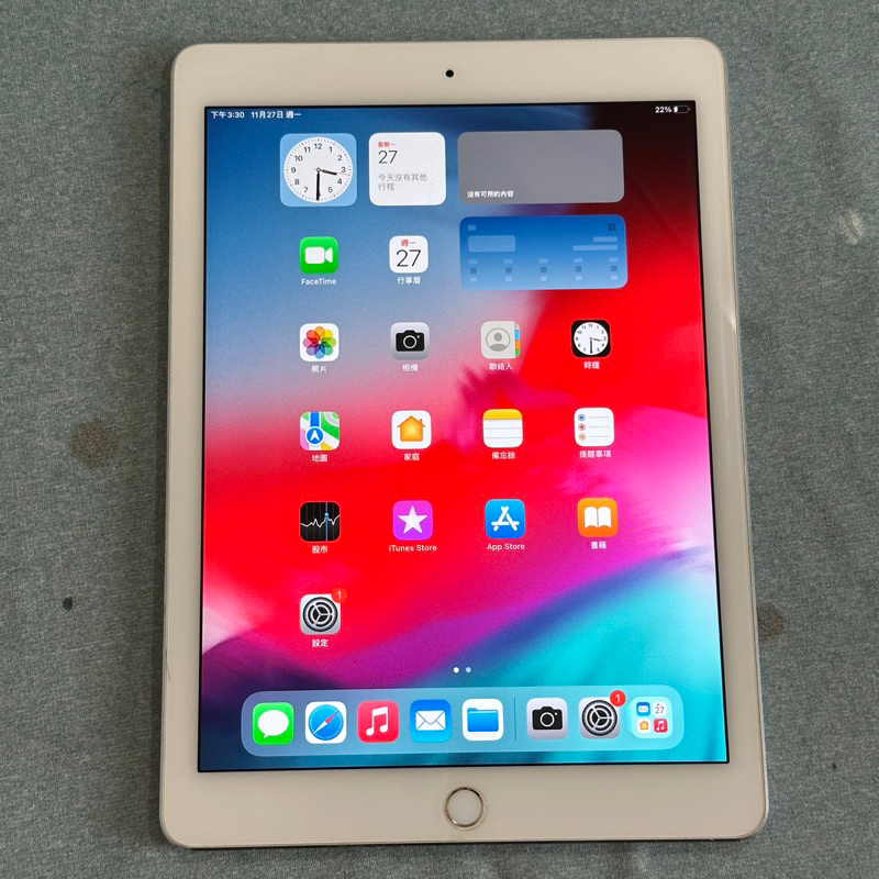 iPad Air 2 16G WiFi版 銀白 功能正常 二手 平板 9.7吋 ipadair2 A1566 air2