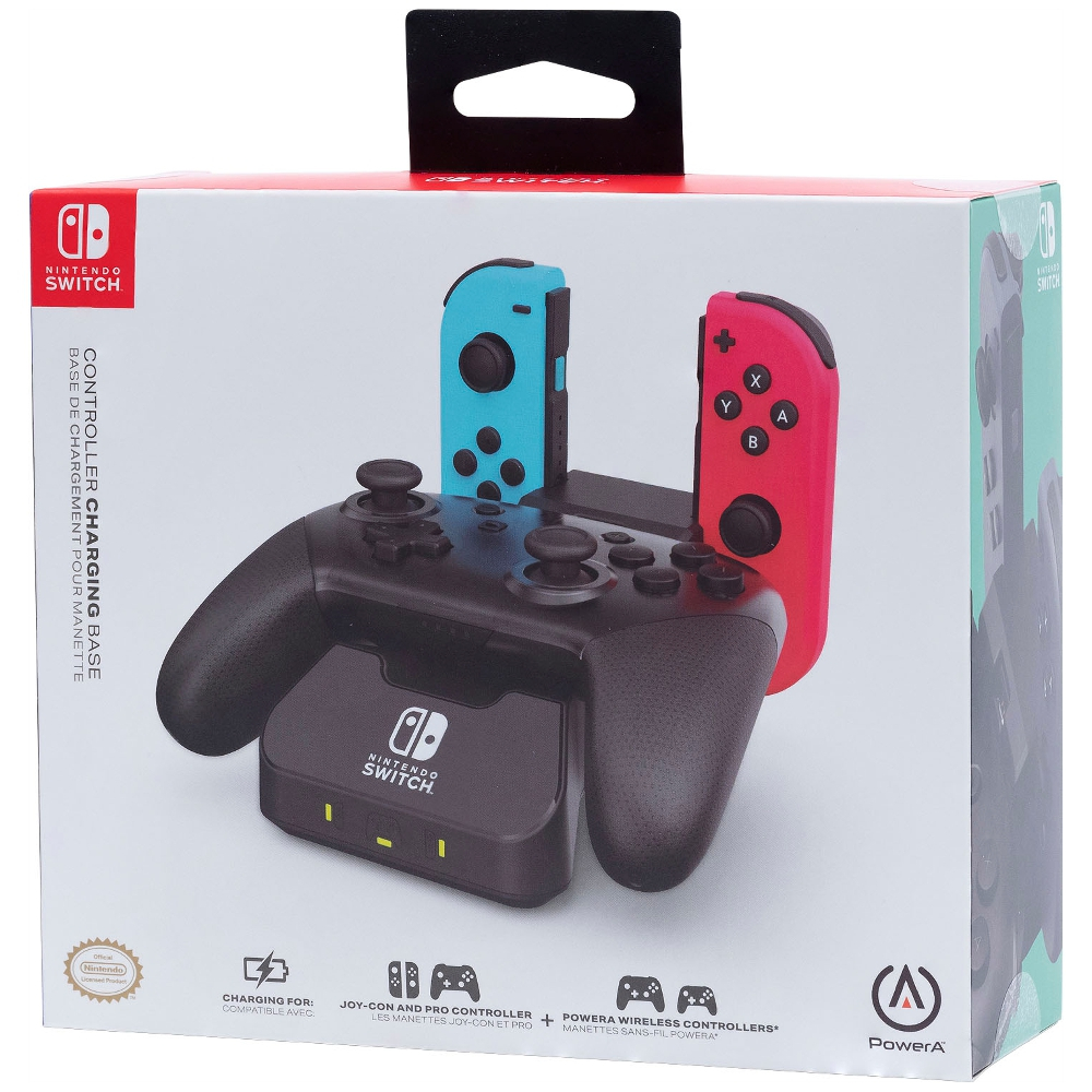 【現貨】任天堂原廠授權 PowerA Switch Joycon PRO手把 2合1手把充電座