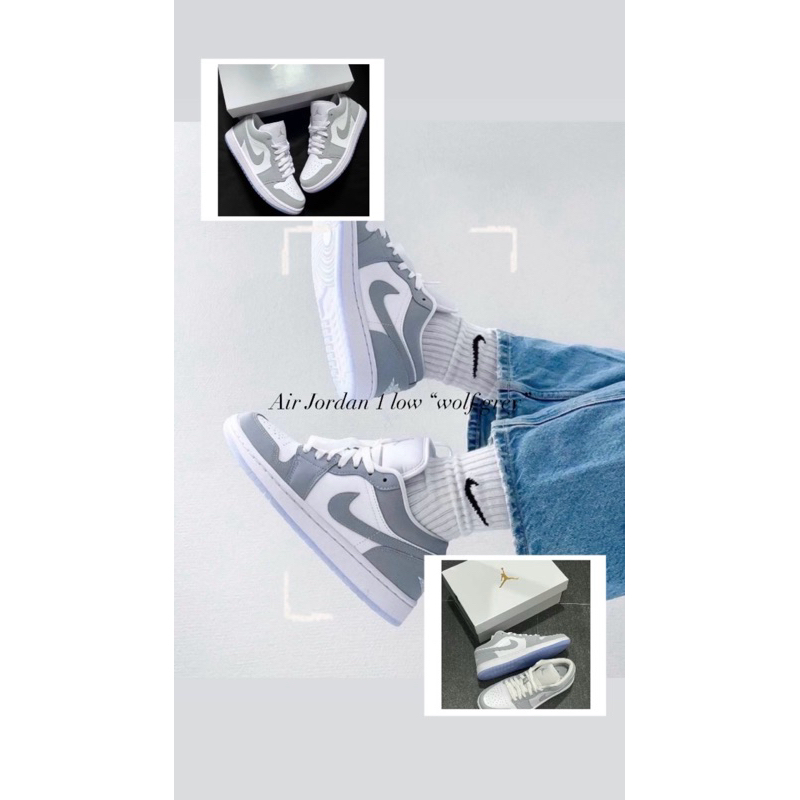 Air Jordan 1 low “wolf grey”