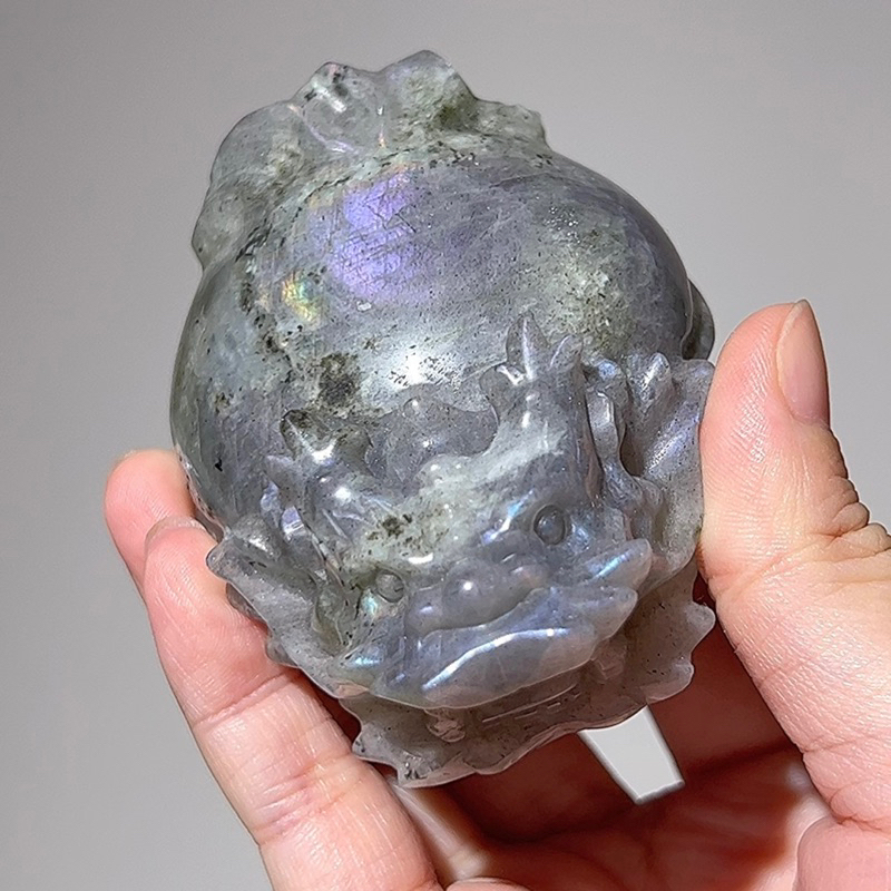 𝐴𝑙𝑐ℎ𝑒𝑚𝑦𝐶𝑟𝑦𝑠𝑡𝑎𝑙 水晶雕件 🐢 紫光拉長石龍龜
