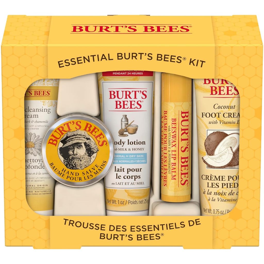 美國 Burt's Bees 從頭到腳經典禮盒組 塗鴉彩色唇膏 護唇膏 抗老霜 敏感肌 乳液 聖誕禮物 交換禮物