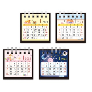 ✨現貨✨2024年超值迷你桌曆 月曆 行事曆 小月曆 贈品月曆 隨身月曆 計畫本 三角桌曆 精緻桌曆 特價NL2417