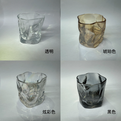 【蠟材行】240不規則玻璃杯 | 玻璃杯 燭杯 蠟燭材料 蠟燭DIY