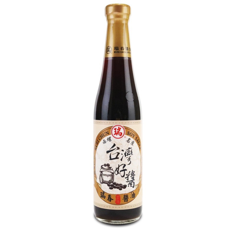 【言選好物】瑞春醬油 台灣好醬黑豆醬油420ml [玻璃瓶店到店最多四瓶為限.選宅配可四瓶以上]