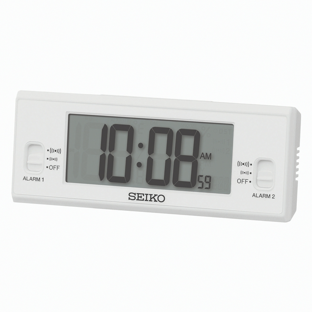 【SEIKO CLOCK】日本 精工 SEIKO 時鐘 鬧鐘 雙鬧鐘,貪睡,溫濕度 QHL093W QHL093