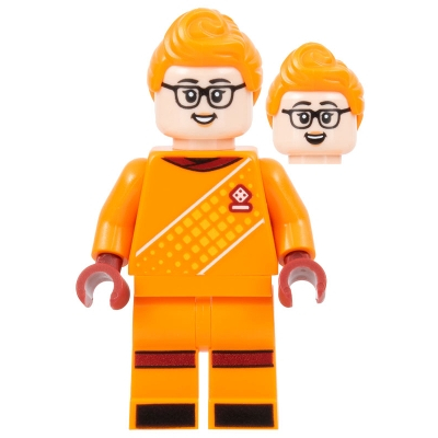 【小荳樂高】LEGO 亮淡橘色 足球 守門員 Soccer Goalie (21337原裝人偶) idea146