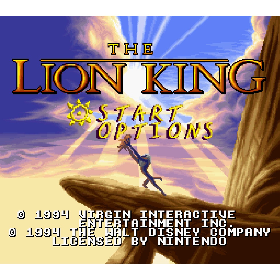 SFC 超任 超級任天堂 獅子王 The Lion King 美版遊戲 電腦免安裝版 PC運行(非卡帶!!)