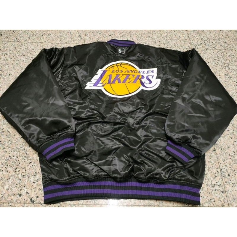 LAKERS 湖人隊 棒球外套 夾克 嘻哈 饒舌 大尺碼XL/2XL