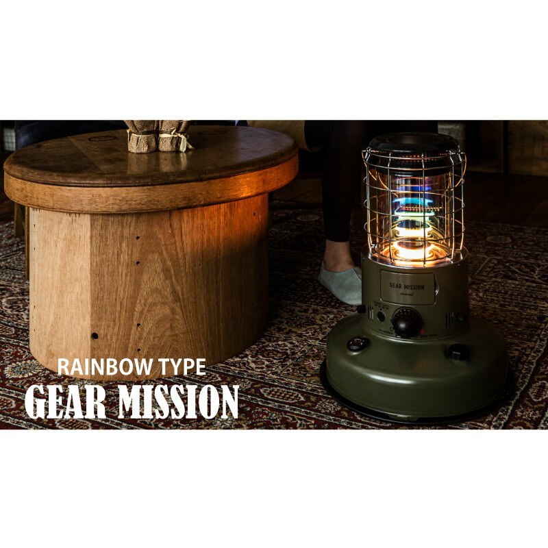 TOYOTOMI RR-GE25-G 對流型煤油暖爐 GEAR MISSION RAINBOW款【露營好康】三年保固