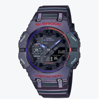 CASIO 卡西歐 G-SHOCK 電競玩家 生存遊戲 炫彩偏光 碳纖維核心防護(GA-B001AH-6A)