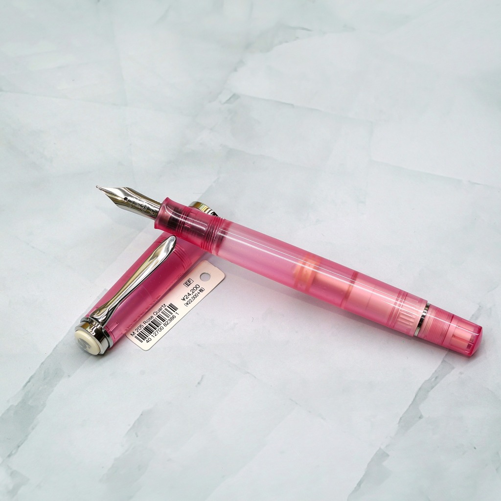 百利金 PELIKAN | M205 ROSE QUARTZ 水晶玫瑰 鋼筆 特別版 鋼尖 活塞上墨鋼筆