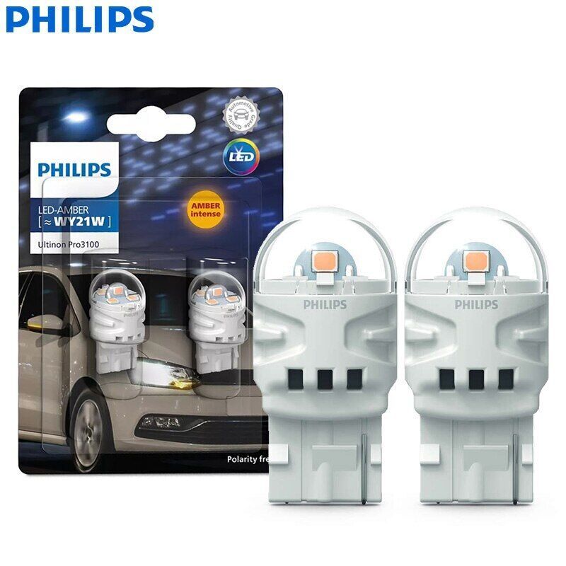飛利浦 Philips Ultinon Pro3100 W21W 7440 琥珀黃 單芯 T20 無極性 LED 燈泡
