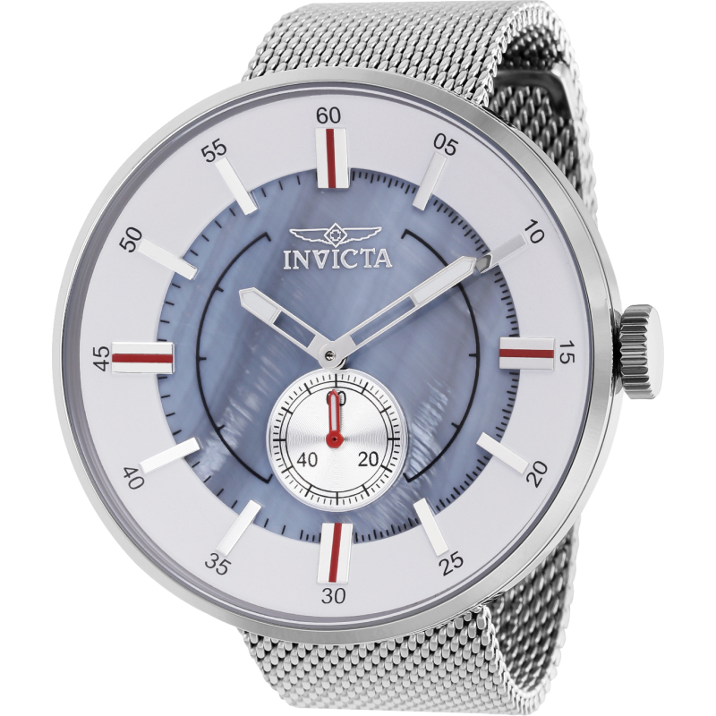 美國 英威塔 INVICTA 39077 復古系列 米蘭錶帶大錶徑 銀白