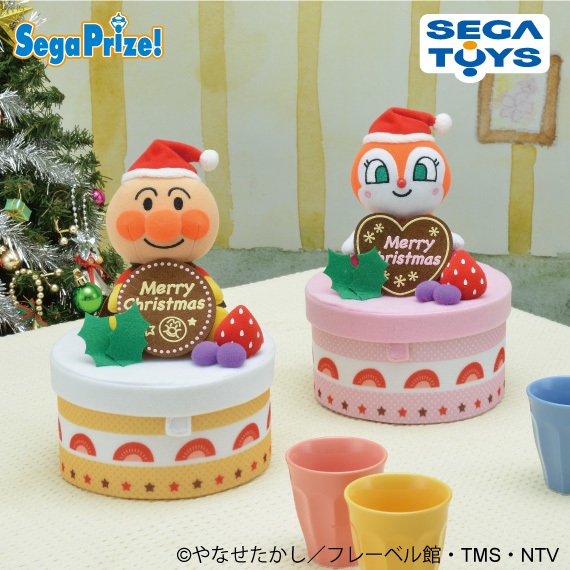 『現貨』日本 正版 麵包超人 聖誕節 蛋糕 造型 草莓 禮物盒 小物盒 收納盒 擺飾 玩偶 娃娃 聖誕禮物