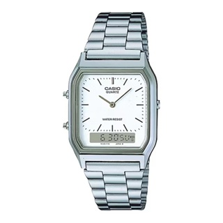 【WANgT】CASIO 卡西歐 AQ-230A-7DMQ 文青時尚質感多功能雙顯電子手錶