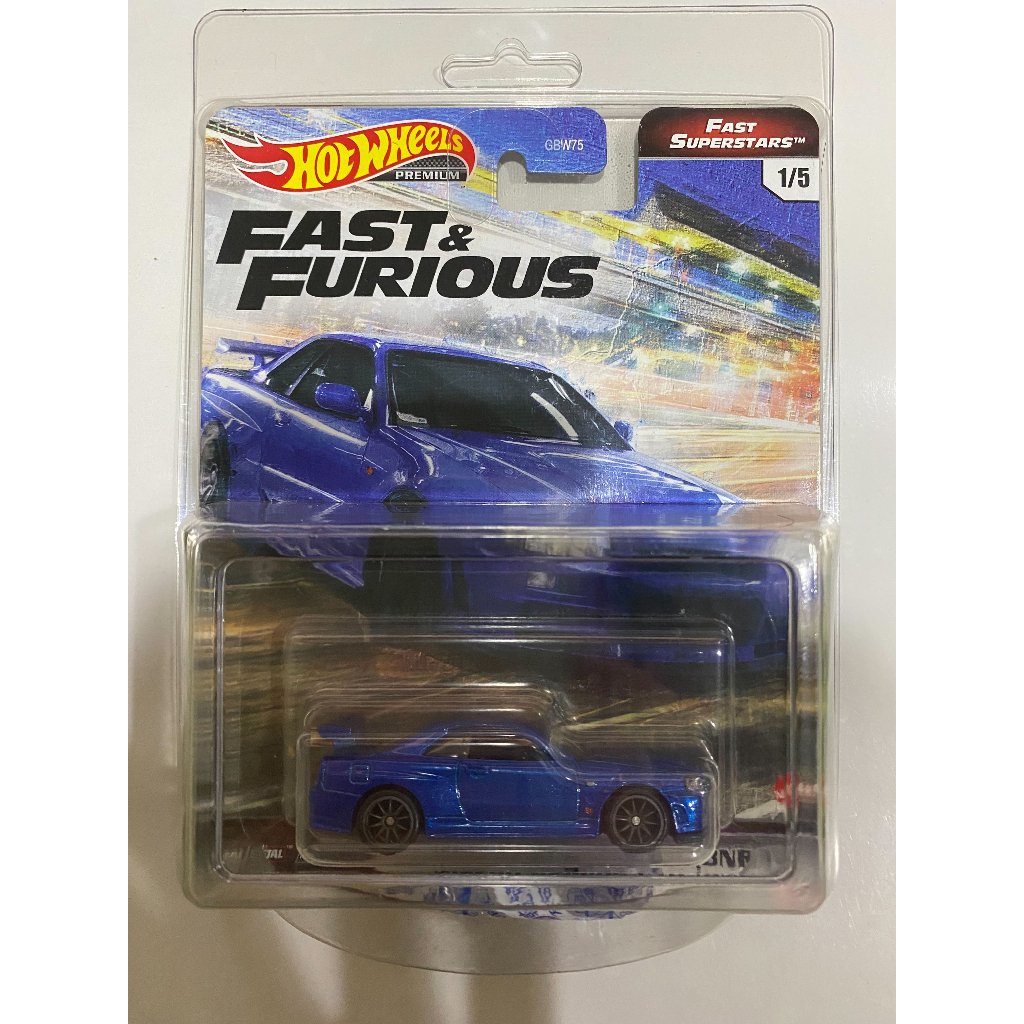 風火輪 Hotwheels 玩命關頭 Fast &amp; Furious Nissan Skyline GTR R34