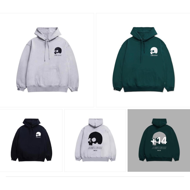 AES新品AESTEAM SKULL LOGO HOODIE#十五週年現貨