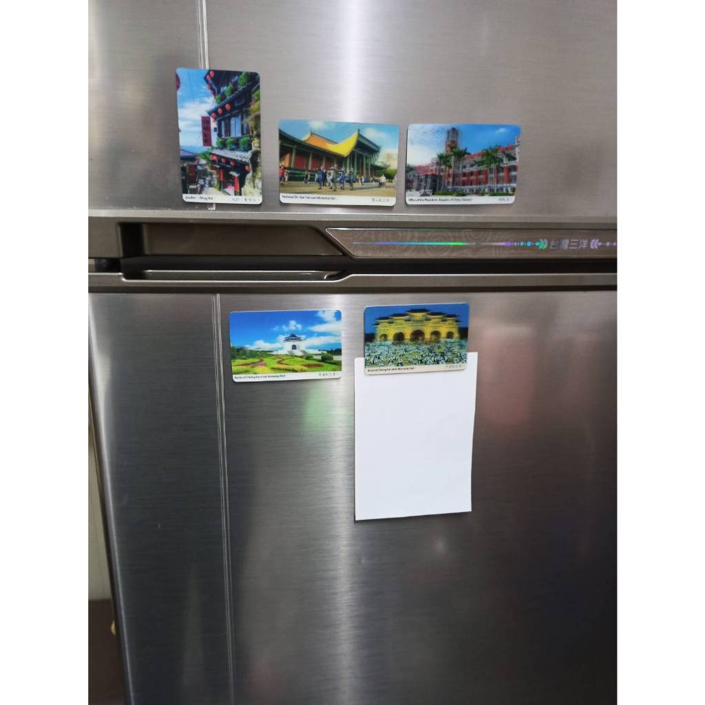 台灣觀光景點冰箱磁鐵貼 磁鐵 冰箱貼 磁性貼 總統府 中正紀念堂 國父紀念館 九份茶樓