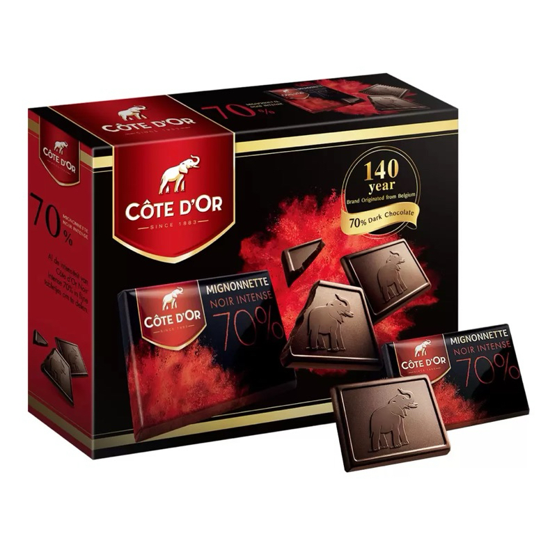 好市多 Cote D'OR 70%比利時 大象 可可黑巧克力《Costco盒裝》