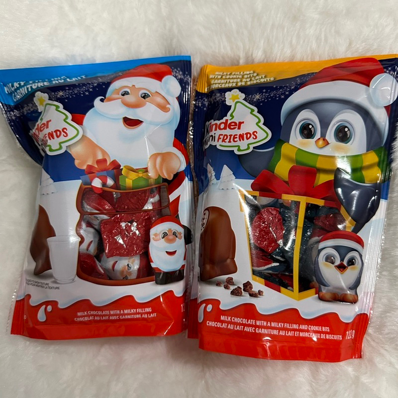 🇨🇦健達 聖誕節🎄聖誕老公公🎅和 企鵝造型🐧巧克力 小彩蛋 榛果 牛奶巧克力🍫顆顆獨立包裝‼️🎅造型 企鵝🐧造型