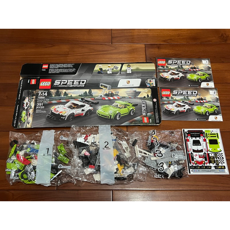 未組 LEGO 樂高 75888 porsche 保時捷 911 RSR &amp; 911 Turbo 3.0 壓盒