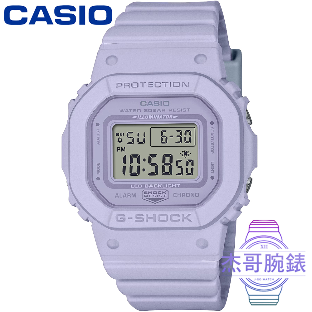 【杰哥腕錶】CASIO 卡西歐G-SHOCK WOMAN電子錶-紫色 / GMD-S5600BA-6