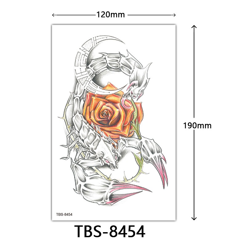 73 TBS 蠍子 天蠍 紋身貼紙 表演造型 派對 舞會 能貼在 手機殼 安全帽 汽車 機車 tattoo sticke