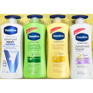 Vaseline凡士林身體乳液/蘆薈精華600ml/全效滋潤600ml/修護無香600ml