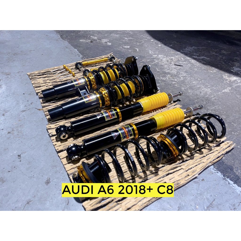 AUDI A6 2018+ C8 YELLOW 33段阻尼可調式避震器 歐系日系車種齊全 需報價