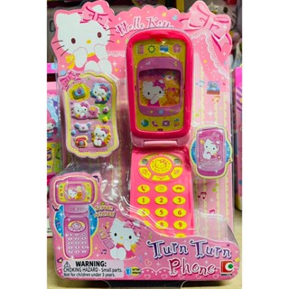 正版 三麗鷗 HELLO KITTY 凱蒂貓旋轉手機DCK10057 兒童玩具模擬手機 聖誕交換禮物