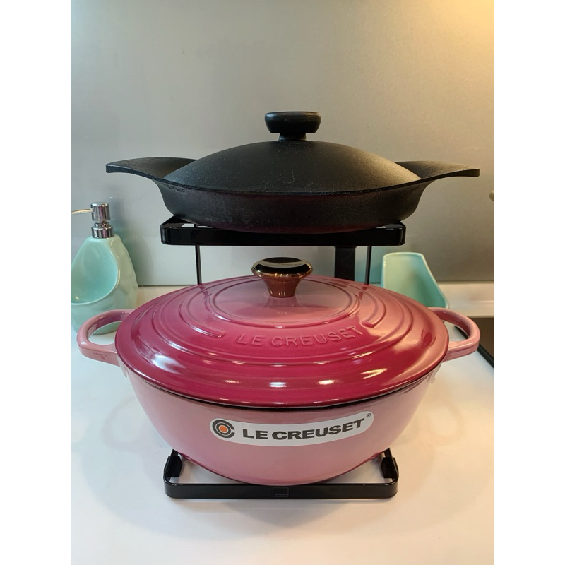 鍋架 鑄鐵鍋收納架  適用 Staub  Le Creuset