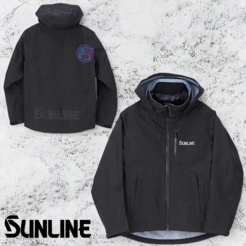 中壢鴻海釣具《SUNLINE》SUW-06126 黑色速乾兩件式外套