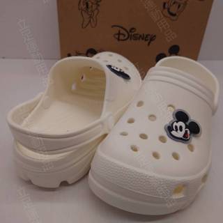 立足運動用品 女鞋 23號-25號 Disney迪士尼授權 米奇米妮 立體造型防水洞洞涼鞋 D122105 白
