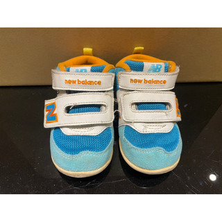 NB NEW BALANCE 男童鞋 兒童機能學步鞋 12cm藍色 (二手）