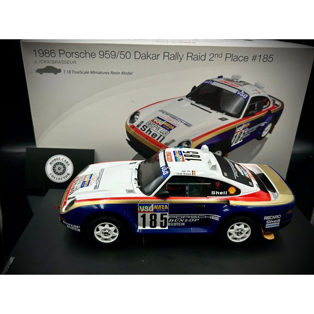 【收藏模人】TSM Porsche 959 Dakar Rally Winner 巴黎達卡冠軍車 1:18 1/18