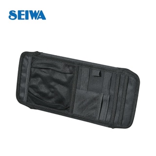 SEIWA 多功能大容量 智慧型手機收納 遮陽板置物袋 收納套夾-WA105