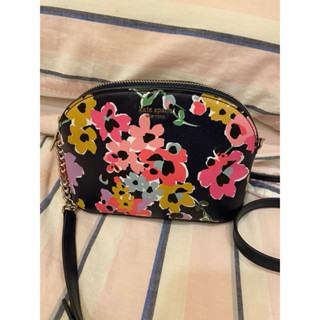 Kate Spade 花朵拉鍊肩背斜背包