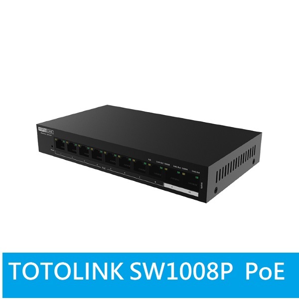 光華門市*附發票公司貨*【 SW1008P 】TOTOLINK 8+2埠Gigabit PoE網路交換器