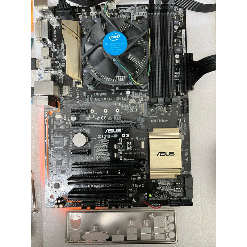 ASUS Z170-P D3 +I5-6600K 含風扇