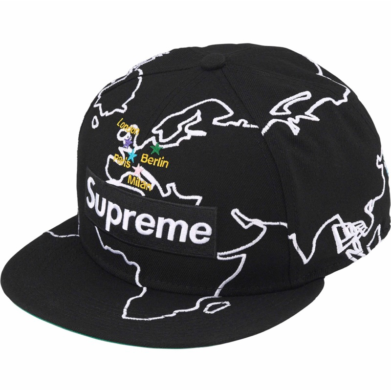 全新 正品 Supreme WORLDWIDE BOX LOGO NEW ERA 棒球帽 sz. 7 3/8 現貨 限定