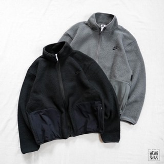 貳柒商店) NIKE CLUB+ SHERPA WNTR 男款 寬鬆 羊羔絨 外套 刷毛 FB8387-068 010