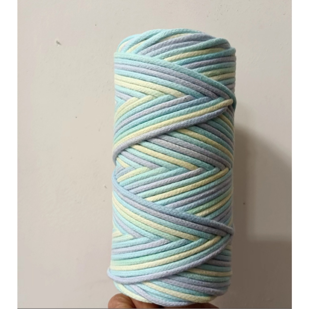 3mm 包芯棉繩 macrame 棉線漸層棉線 DIY手作線材 手工編織繩 macrame 棉線 編織包包掛毯 包心棉繩