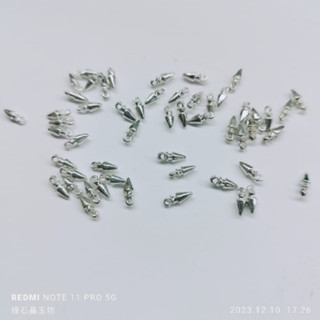 【現貨】尾鍊小滴碓2*7mm(20個)/手作DIY五金配件/手鍊延長鍊墜飾/項鍊尾鍊小墜飾