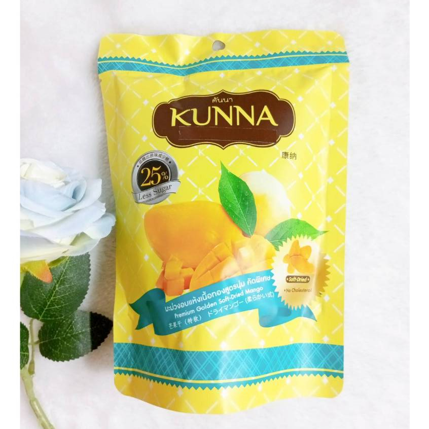 泰國 Kunna 黃金特級芒果乾 (75g/包) 低糖配方 水果零食 特軟芒果乾 極品黃金蜜芒果乾 即期品出清