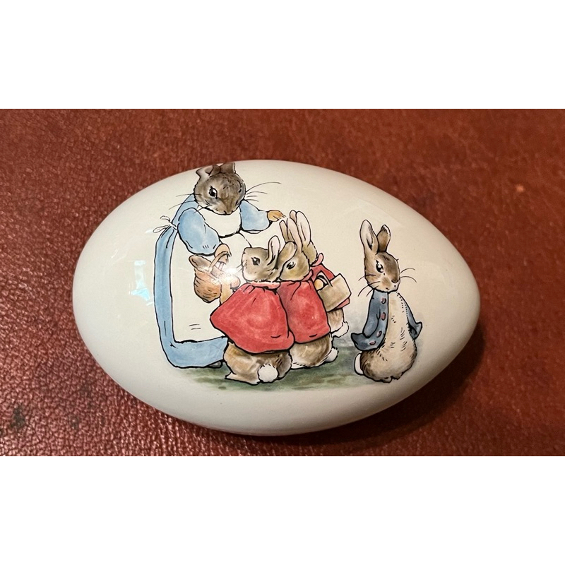 peter rabbit 比得兔 彼得兔 蛋型 飾品盒 Wedgwood 名瓷