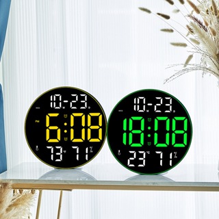LED大尺寸簡約掛鐘 客廳時鐘 客廳掛鐘 大屏功能顯示時鐘 北歐數字鐘錶 簡約客廳掛鐘 LED螢幕壁掛鐘 時間溫度顯示器
