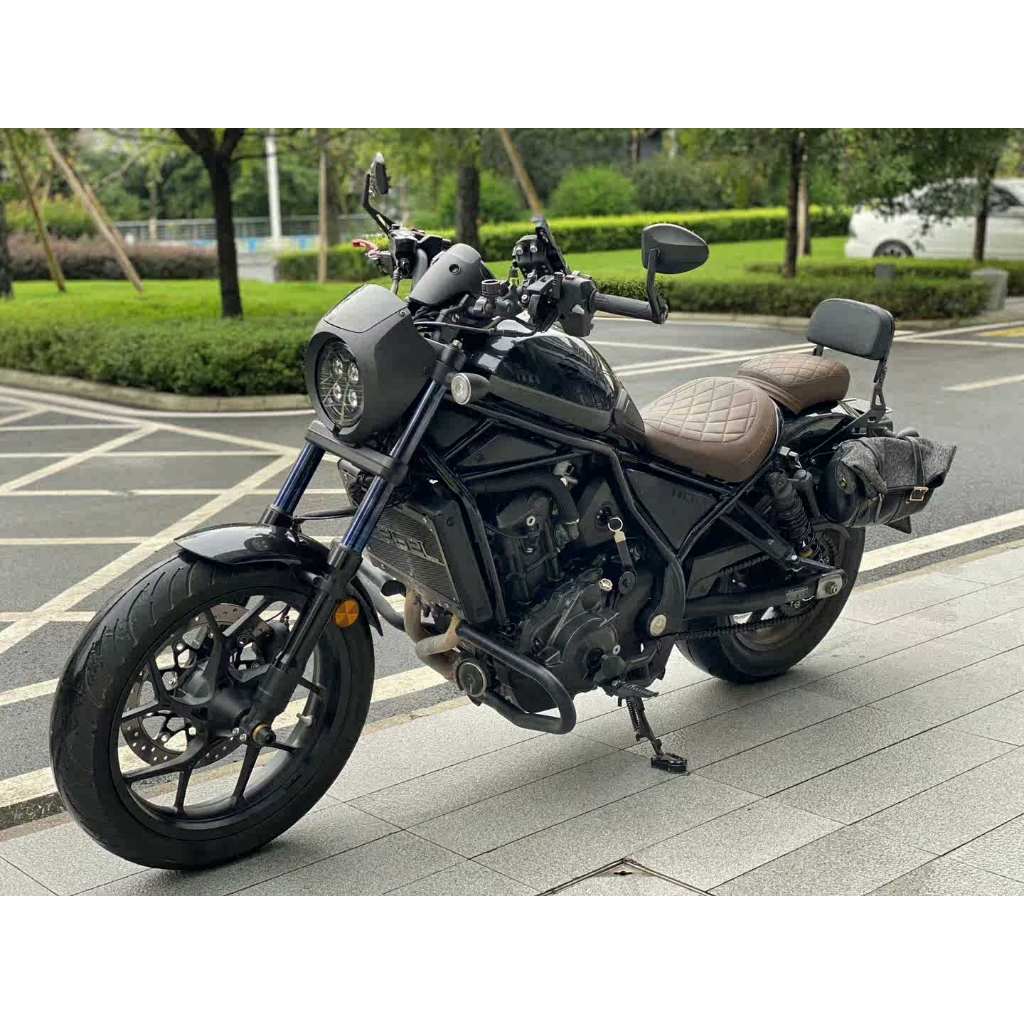 Rebel 1100T水冷排護罩 適用於 本田 叛逆者500改裝水箱護罩 Rebel 1100T 機車裝飾 Rebel