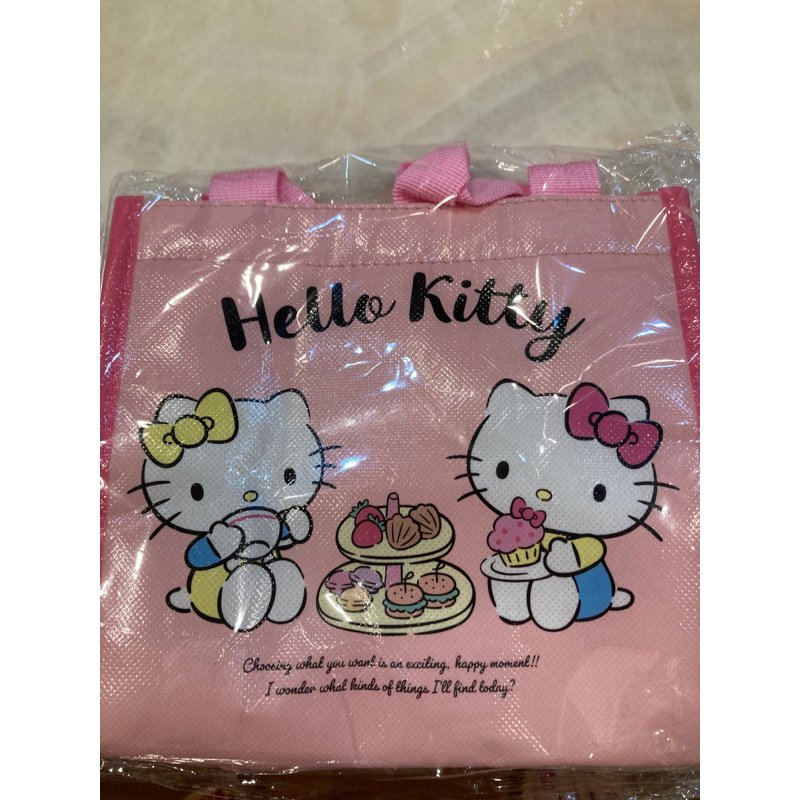 正版 三麗鷗 Hello Kitty KT 雙杯保溫提袋 保冰袋 飲料袋 便當袋 收納袋 飲料提袋 提袋 卡通提袋