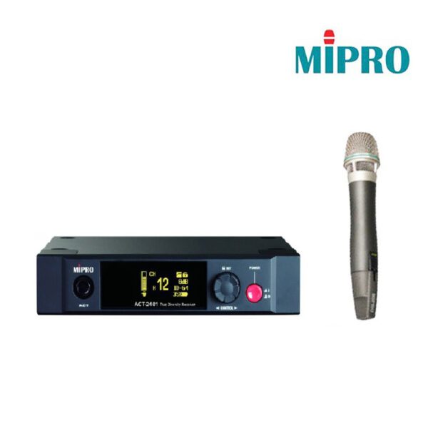 MIPRO】ACT-2401/ACT-24HC 單頻道無線麥克風組(數位式接收機+充電式手握無線麥克風)